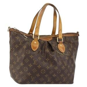 LOUIS VUITTON Monogram Palermo PM Tote Bag M40145 LV Auth bs31063